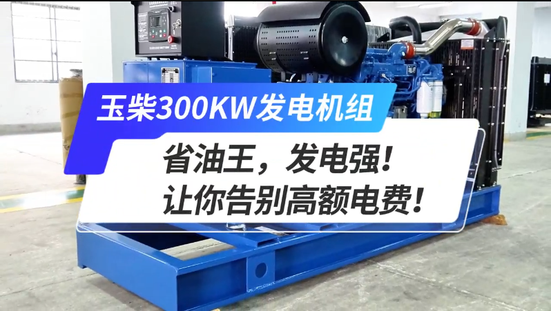 「視頻」玉柴300kw發(fā)電機組，省油王，發(fā)電強！讓你告別高額電費！ 
